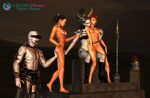  1girl 3d 3d_(artwork) biting biting_neck fondling_breasts forced_nudity girls groping monster_rape monster_sex monsters naked_female nude nude_female post_apocalyptic sex_slave skyler-rogue slave slaves vampires vampiress 