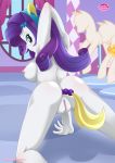 1_girl 1girl 2018 all_fours anal_plug ass bbmbbf blue_eyes breasts equestria_girls equestria_untamed female female_only humanized indoors long_hair long_purple_hair looking_at_viewer looking_back my_little_pony nude palcomix purple_hair pussy rarity rarity_(eg) solo tagme tail_plug vagina