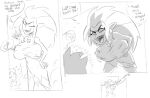  big_breasts breast_expansion breast_squeeze comic disney disney_channel dress eda_clawthorne english english_dialogue english_text hooty long_hair luz_noceda mega_milk monochrome nipple_bulge no_color pointy_ears rough_sketch terrible_the_drawfag the_owl_house titty_monster 