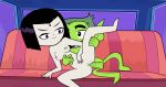  beast_boy dc_comics pancakemckennz raven_(dc) supermirukuu teen_titans teen_titans_go 