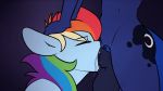 2018 anthro colored cutie_mark deepthroat duo elzzombie equine fellatio friendship_is_magic furry futanari futanari_on_female gif hair hand_on_head high_res long_hair mammal multicolored_hair my_little_pony nude oral penis princess_luna pubes rainbow_dash rainbow_hair sex testicles throat_bulge yuri