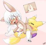  1girl adult clit digimon made_in_abyss nanachi narehate pussy renamon 