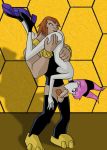  1boy 1girl 69 black_hole_sun dc_comics dcau fellatio h.i.v.e._five jinx male/female mammoth nude nude_female oral pussylicking standing standing_69 standing_sex teen_titans 