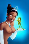 breasts disney edit frog gloves nekomate14 nude prince_naveen princess_tiana the_princess_and_the_frog