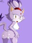  anthro blaze_the_cat byheydern catgirl dat_ass kcn sega sonic 