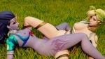 16:9_aspect_ratio 2girls 3d bikini_top blonde blue_hair breasts earrings female has_audio high_resolution jewelry large_breasts medium_breasts mercy_(overwatch) midnightsfm multiple_girls nipples overwatch ponytail sound sunglasses tattoo tied_hair tribadism video webm widowmaker_(overwatch) winged_victory_mercy_(overwatch) yuri