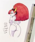 1girl 2018 big_ass bonita_en_blanco callmepo female_only hekapoo huge_ass pinupsushi red_hair star_vs_the_forces_of_evil white_skin