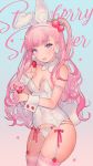 anime breasts original pink_hair strawberry