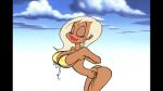 beach_ball_girl_(ren_and_stimpy) bikini bouncing_breasts breasts female has_audio high_resolution large_breasts ren_and_stimpy sound swimsuit topless webm