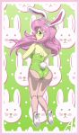 acesrulez13 ass bunny_ears bunny_tail bunnysuit female fluttershy fluttershy_(mlp) friendship_is_magic high_heels humanized looking_back my_little_pony partially_clothed