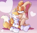  &lt;3 1girl age_difference anthro blue_eyes blush breasts brown_eyes canine clothing cum duo erection eyelashes fox fur furry gloves hair half-closed_eyes kneel lagomorph legwear licking male male/female mammal masturbation miles_&quot;tails&quot;_prower nipple_lick nipples nude open_mouth penile_masturbation penis pussy rabbit saliva sega senshion sitting smile socks tongue tongue_out vanilla_the_rabbit 