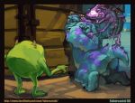 disney fabercastel mike_wazowski monsters_inc pixar randall_boggs sulley