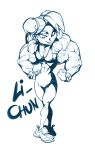 capcom chun-li getter muscles muscular muscular_female smile street_fighter veins wink