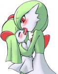 azuma_doguu blush doguu gardevoir kirlia kiss kissing lowres makeout nintendo pokemon tongue yuri