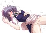  after_sex aftersex censored cum cum_pool cumdrip cumpool finished izayoi_sakuya maid no_panties orgasm rp_(necho) sakuya_izayoi touhou 