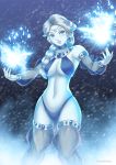  big_breasts breasts corruption disney elsa female frozen_(movie) haryudanto ice magic mind_control smile solo 