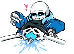 1boy 2010s 2018 2d anal animated_skeleton anus blue_blush blue_hoodie blue_jacket blush bottom_sans bottomless digital_media_(artwork) drooling ectoplasm egg_vibrator fluids heart heki_(miss60250) hooded_jacket hoodie jacket legs_apart legs_spread looking_down male monster monster_boy sans sans_(undertale) sex_toy skeleton solo solo_male spread_legs submissive uke_sans undead undertale undertale_(series) vibrator white_background