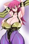  big_ass big_breasts claws harpie_lady hourglass_figure pointy_ears purple_hair wings yellow_eyes yu-gi-oh! 