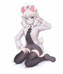 1boy 2020s 2022 2d 2d_(artwork) aamakuruu adjusting_glasses alternate_costume anthro anthro_only black_legwear black_stockings caprine clothed clothing crossdressing cute cute_male deltarune digital_media_(artwork) femboy fur furry furry_male furry_only glasses goat goat_boy horns looking_at_viewer male male_anthro male_only mammal nurse nurse_cap pink_horns purple_eyes ralsei ralsei_with_white_fur round_glasses sitting solo_anthro stockings tail tail_tuft twitter undertale_(series) video_game_character video_games white_background white_fur