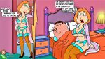  bra erect_nipples family_guy garter_belt high_heels huge_breasts lois_griffin normal9648 panties peter_griffin pubic_hair stockings thighs 