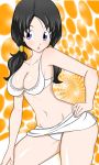 1girl bikini black_hair blue_eyes breasts cute dragon_ball dragon_ball_z hot long_hair sexy twin_tails videl