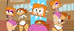 2_girls ass breasts cunnilingus debbie_turnbull embarrassed face_in_ass fitness_center huge_ass large_ass looking_at_another looking_down multiple_girls pe_teacher pyramid_(artist) red_hair robotboy rope shorts surprised yuri