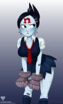 alcasar-reich alcasar-reich_(artist) big_breasts breasts cleavage crash_bandicoot_(series) female nina_cortex school_girl school_uniform solo