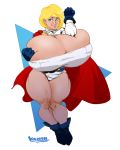 blonde_hair breasts dc_comics dc_comics hyper_breasts power_girl vannn