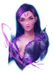 facial_mark kai'sa league_of_legends marking_on_cheek purple_eyes purple_hair small_breasts whisker_markings zarory