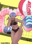 angelxmikey arms_(game) big_ass dark-skinned_female dark_skin nintendo twin_tails twintelle wide_hips