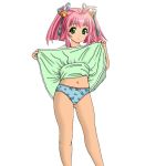 bistro_cupid cherry_maple dress_lift panties pink_hair