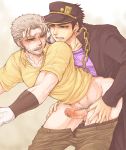  cheating_husband grandfather_and_grandson incest jojo&#039;s_bizarre_adventure joseph_joestar jotaro_kujo older_man_and_younger_boy stardust_crusaders yaoi 