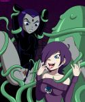 2_girls crossover dc_comics dg incogneato lemmy lemmy_(zone) raven_(dc) teen_titans tentacle zone-tan