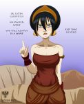 alcasar-reich alcasar-reich_(artist) avatar:_the_last_airbender big_breasts breasts cleavage toph_bei_fong