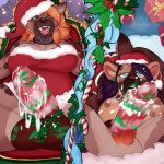  1girl anthro breasts christmas collar cum cum_drip cum_on_penis dickgirl dickgirl/female dominant_pov dripping drooling duo erection first_person_view furry hat holidays humanoid_penis hyena intersex intersex/female large_testicles licking mammal mistletoe multiple_images nipples octopoodle open_mouth oral penis penis_lick plant pubes saliva santa_hat sex smile submissive submissive_pov testicles tongue tongue_out 