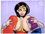 3_girls big_breasts breast_sucking breastfeeding dc_comics female_only huge_breasts mikemorata raven_(dc) starfire sucking_on_breast tagme teen_titans wonder_woman wonder_woman_(series)