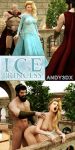  300 3d andy3dx bent_over blonde_hair crossover dark_horse dress elsa frozen_(movie) leonidas outdoor outside spartans standing 