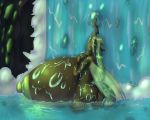 1girl 5:4 anthro ass big_ass big_breasts breasts changeling friendship_is_magic high_res huge_ass huge_breasts hyper hyper_breasts marauder6272 my_little_pony nipples nude queen_chrysalis side_boob waterfall wet