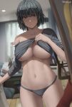 1girl 1girl 1girl 2021 artist_signature bare_legs big_breasts breasts clothed_female female_focus female_only fubuki_(one-punch_man) green_eyes grey_clothing grey_panties high_res high_res high_resolution hips huge_breasts indoors large_filesize looking_at_mirror mature mature_female mirror one-punch_man pale-skinned_female pale_skin panties patreon patreon_paid patreon_reward shexyo short_hair slim_waist solo_female solo_focus tagme thick_thighs thighs top_lift very_high_resolution wide_hips