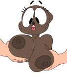 1girl 2015 anthro areola big_breasts breast_fondling breasts cat edit erect_nipples feline fondling mammal milf nicole_watterson nipples parent sunibee the_amazing_world_of_gumball