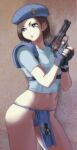 gun hentai_university jill_valentine jill_valentine_(hentai_univerisity) resident_evil skimpy_clothes