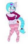  &lt;3 &lt;3_eyes 1girl anthro breasts clothing cutie_mark dawny_(oc) equine eyewear furry gif glasses hair horn horse invalid_tag jrvanesbroek legwear mammal my_little_pony pony smile thick_thighs 