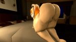 1girl 3d ass cream_the_rabbit gif pussy sega sonic_(series)