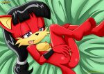  archie_comics bbmbbf black_hair fox fox_girl furry li_moon mobian_(species) mobius_unleashed palcomix red_fur sega sonic_the_hedgehog_(series) violet_eyes vulpine 