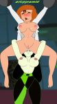 anilingus ann_possible ass_on_head breasts carrying closed_eyes kim_possible mind_control pussy pyramid_(artist) sex shego slave sweat yuri