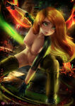 1girl arm_support arm_up axsens bangs belt black_belt black_gloves black_shirt blush breasts breasts_apart brown_hair clenched_hand closed_mouth disney embarrassed female_only female_solo floating_hair gloves green_eyes green_pants heroine kim_possible kimberly_ann_possible lips lipstick long_hair long_sleeves looking_at_viewer makeup medium_breasts mound_of_venus navel neck nipples outstretched_arm pants pink_lipstick pussy shaved_pussy shirt shows shy sneakers squatting straight_hair swept_bangs teenage_girl torn_clothes torn_pants torn_shirt turtleneck turtleneck_shirt uncensored