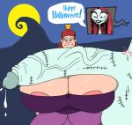 1futa 1girl 2025 anastasia_tremaine big_penis black_eyes brown_hair charles2001 cinderella cinderella_(1950_film) crossover cum cum_drip dickgirl disney edit english_text erect_penis eyebrows eyelashes futanari futanari_on_female halloween hyper hyper_bimbo hyper_genitalia hyper_penis hyperfanboy intersex lewdiepie light_blue_skin lipstick looking_at_penis nightmare_before_christmas penis precum precum_drip red_hair sally_(nightmare_before_christmas) shiny_skin smile smiling speech_bubble sweat sweatdrop testicle touchstone veiny_penis