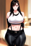 1girl ai_generated curvy curvy_female curvy_figure final_fantasy final_fantasy_vii long_hair square_enix tifa_lockhart
