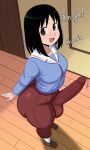 1futa ai_generated ass azumanga_daioh big_ass breasts erection erection_under_clothes flare_pants forbidden_pants fundoshilover101 futanari huge_ass osaka_ayumu_kasuga yoga_pants