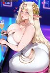 1girl ai_generated ass blonde_hair cerestia_of_life curvy curvy_female curvy_figure elf elf_ears last_origin long_hair